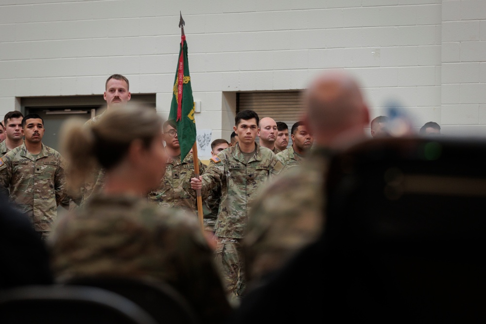 Casing the Colors: Washington National Guard military police detachment ready for Spartan Shield deployment