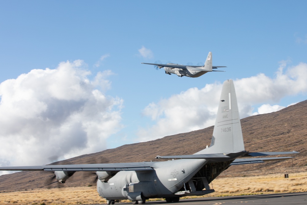 C-17s Land During JPMRC 24-01