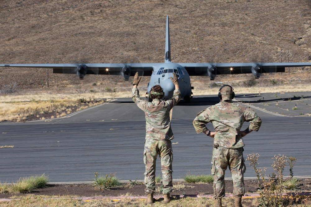 C-17s Land During JPMRC 24-01