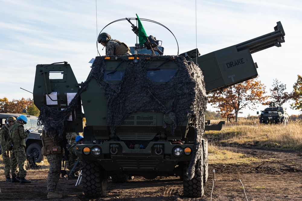 Resolute Dragon 23: 3d Bn, 12th Marines Bilateral HIMARS with JGSDF at Yausubetsu