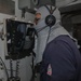 Sailors aboard the USS Rafael Peralta (DDG 115) conduct a general quarter drill in the South China Sea