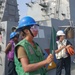 Sailors aboard the USS Rafael Peralta (DDG 115) conduct a replenishment-at-sea with the Lewis and Clark-class dry cargo USNS Wally Schirra (T-AKE-8) in the South China Sea