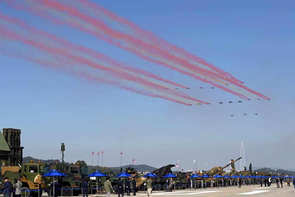 US military participates in Seoul ADEX 23 with flyovers, aerial demonstrations, static displays