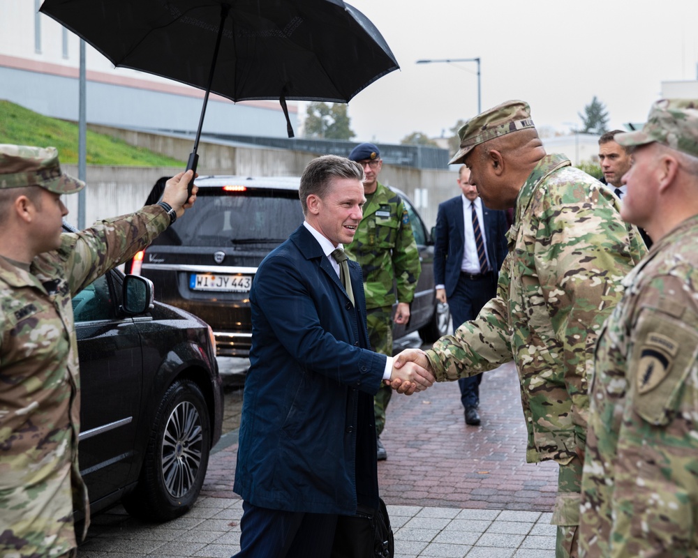 Sweden Minister of Defence visits USAREUR-AF headquarters