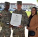 Promotion Ceremony Command Sergeant Major Juan Guevara