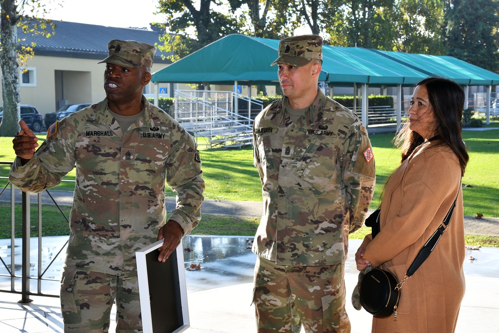 Promotion Ceremony Command Sergeant Major Juan Guevara