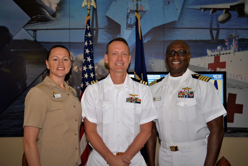 NHC Charleston Command Officer, Executive Officer, and CDR Martin