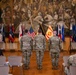 Soldiers from HHC USAG Stuttgart stand at attention