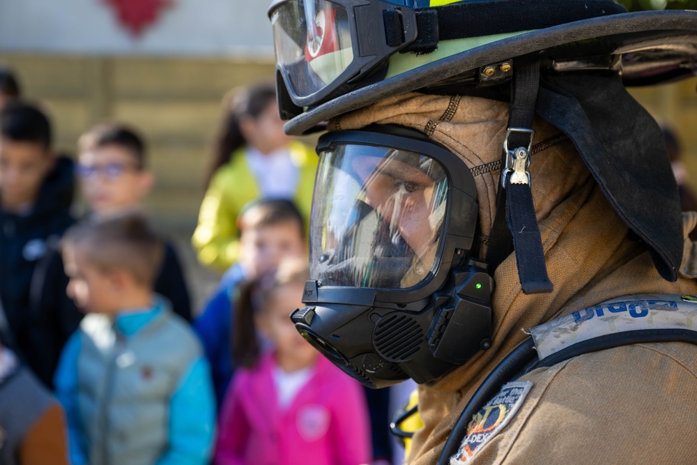 MK children ignite Fire Prevention Week with U.S. Army Firefighters