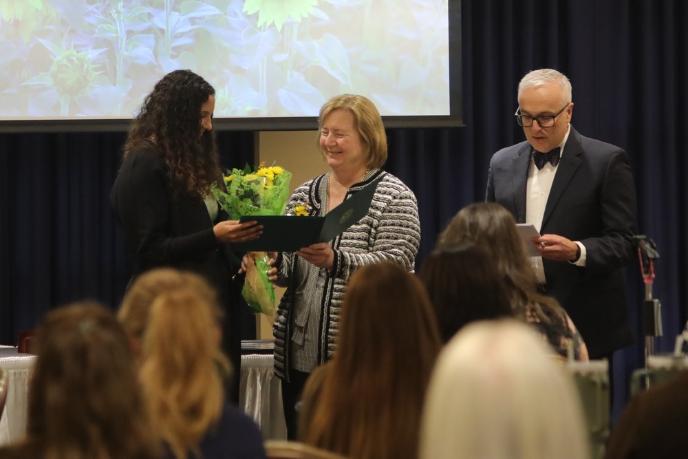 Human Resources Director Karen Kohn celebrates her career at retirement ceremony at Fort McCoy