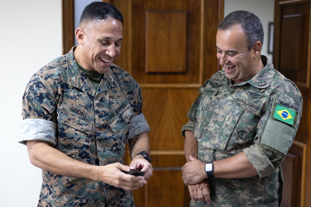 Brazilian Marine Corps demonstrates capabilities to Marines with U.S. Marine Corps Forces, South, during 2024 Operational Naval Infantry Committee