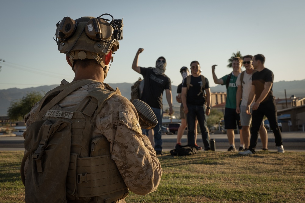 MAWTS-1 conducts a noncombatant evacuation exercise during WTI 1-24 at The Combat Center