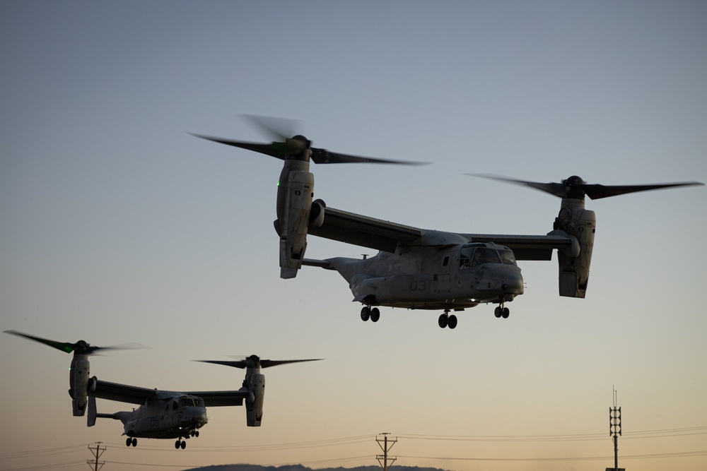 MAWTS-1 conducts a noncombatant evacuation exercise during WTI 1-24 at The Combat Center