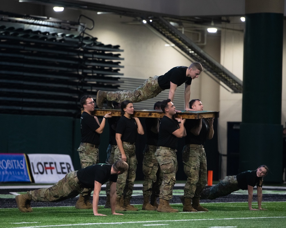 UND Hawks and ISU Sycamores honor Military Appreciation Day