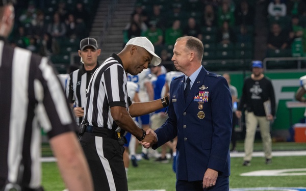 UND Hawks and ISU Sycamores honor Military Appreciation Day