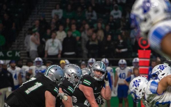 UND Hawks and ISU Sycamores honor Military Appreciation Day