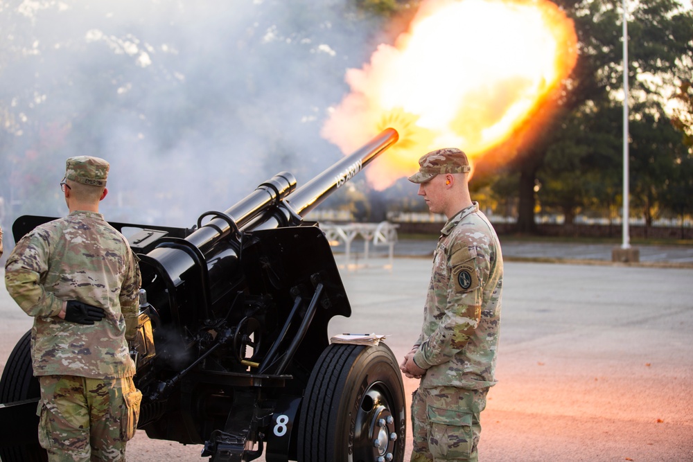 Presidential Salute Battery Blank Fire Crew Drills