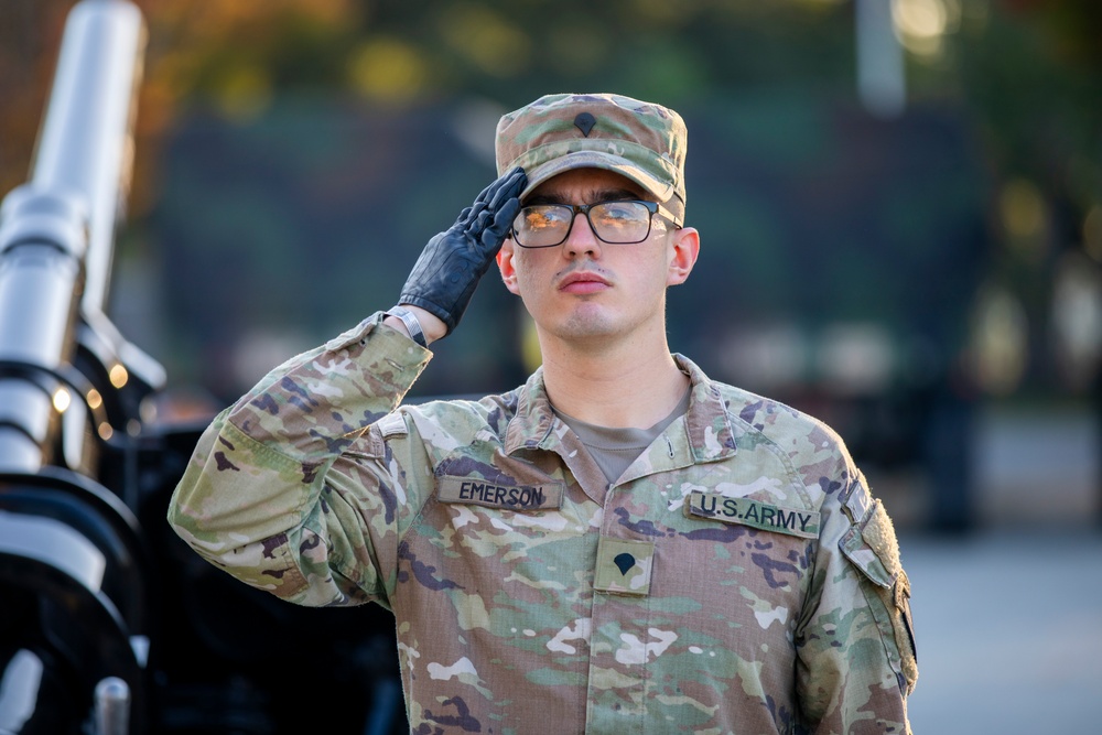 Presidential Salute Battery Blank Fire Crew Drills