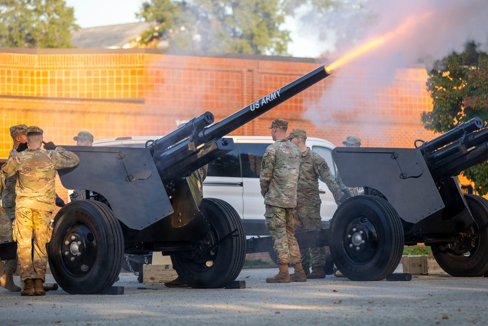 Presidential Salute Battery Blank Fire Crew Drills