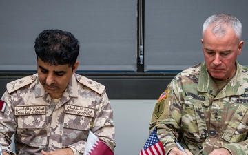 USSPACECOM and the Qatar Armed Forces sign Space Situational Awareness Data Sharing Agreement