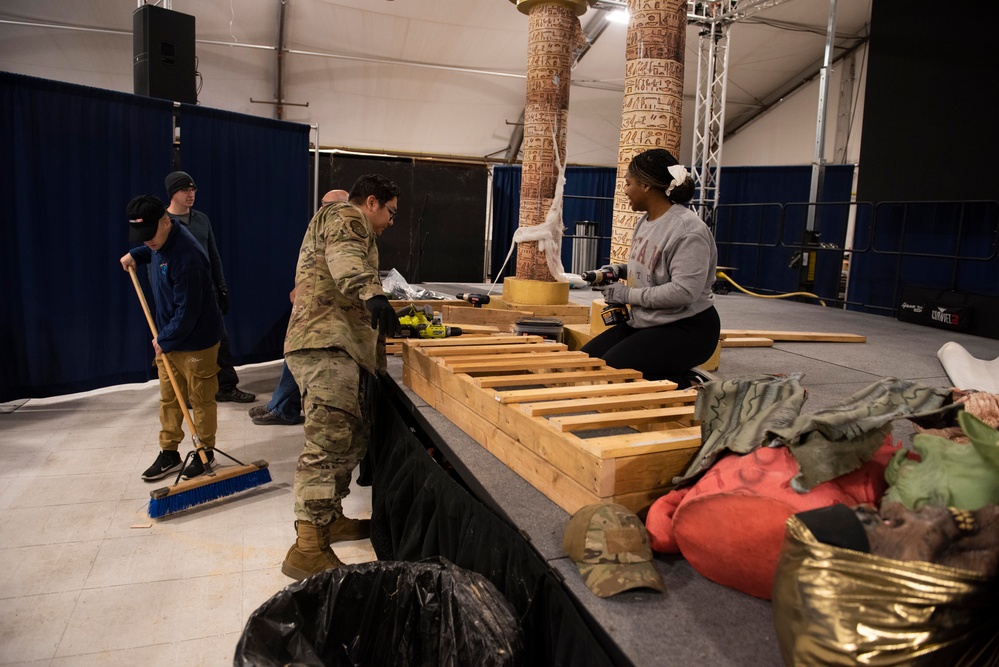 JBLM volunteers set up ‘Labyrinth of Horrors’