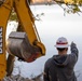 Maintenance workers preserve shoreline at Shenango River Lake