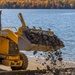 Maintenance workers preserve shoreline at Shenango River Lake