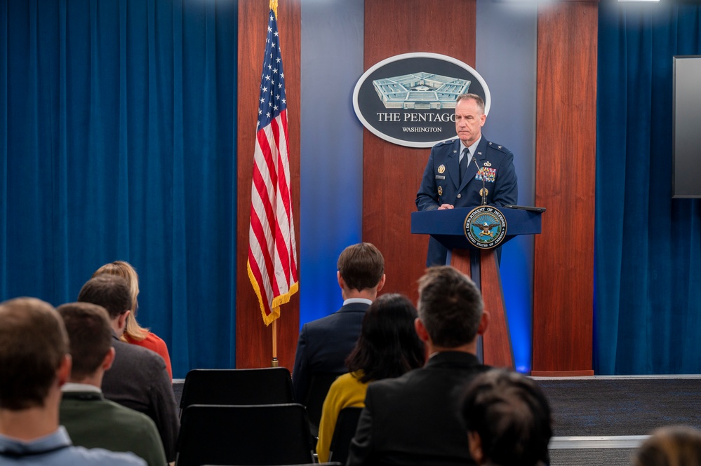 PPS Brig Gen Ryder Hosts Press Briefing