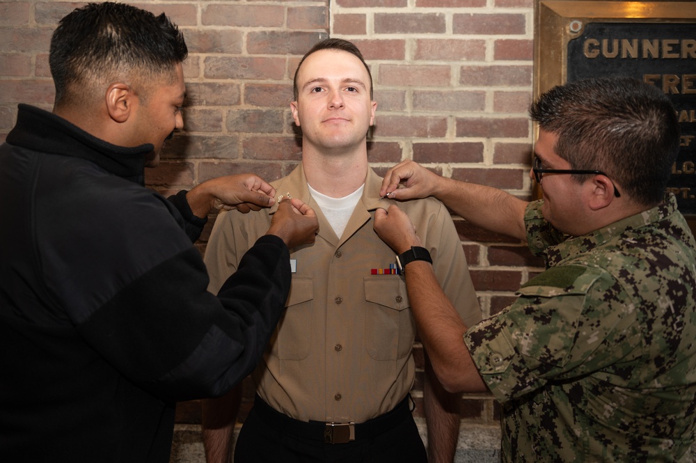 Musician 1st Class Sean White Pinning