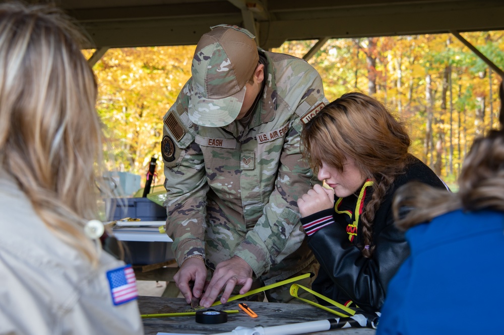 179th Communications Squadron Helps Scouts of America Earn Radio Merit Badge