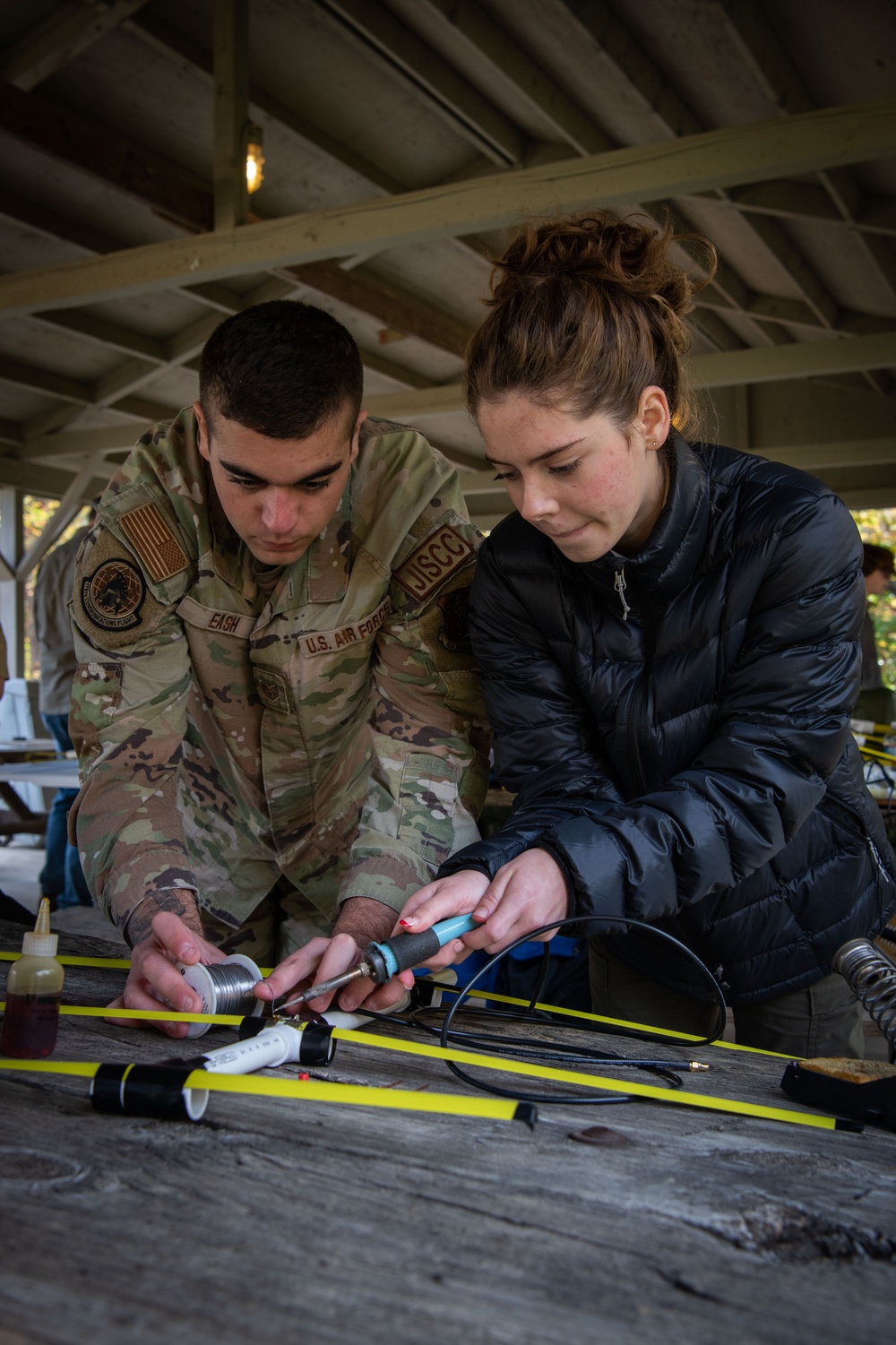 179th Communications Squadron Helps Scouts of America Earn Radio Merit Badge