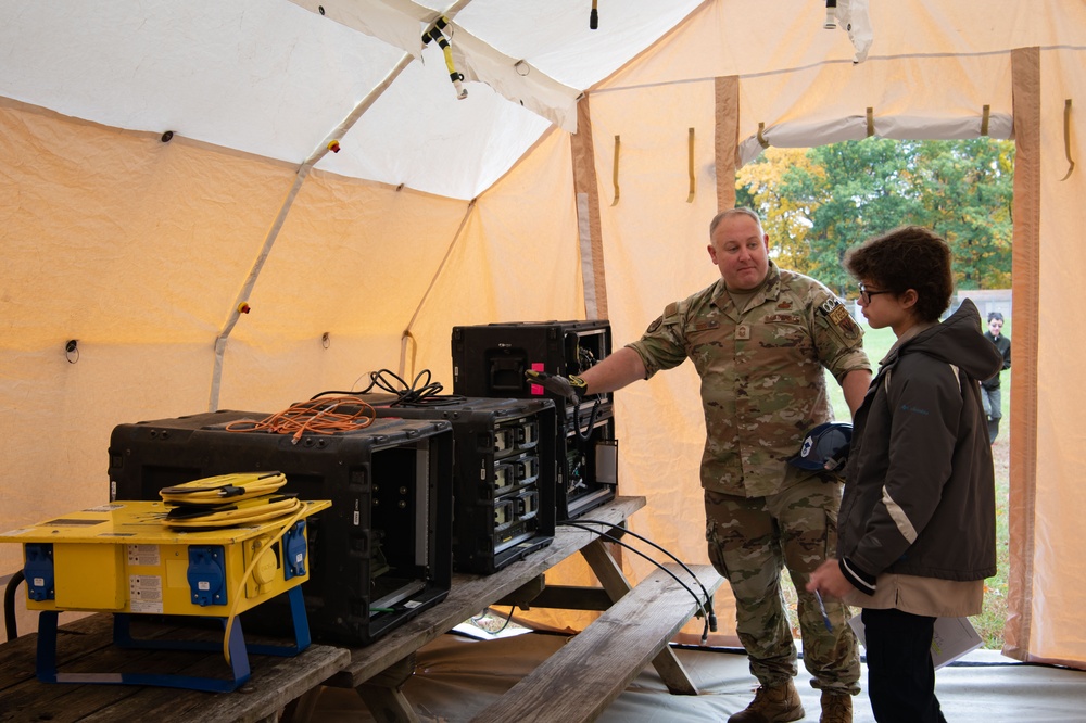 179th Communications Squadron Helps Scouts of America Earn Radio Merit Badge