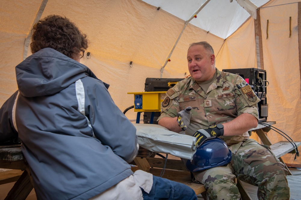 179th Communications Squadron Helps Scouts of America Earn Radio Merit Badge