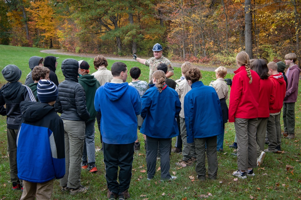 179th Communications Squadron Helps Scouts of America Earn Radio Merit Badge