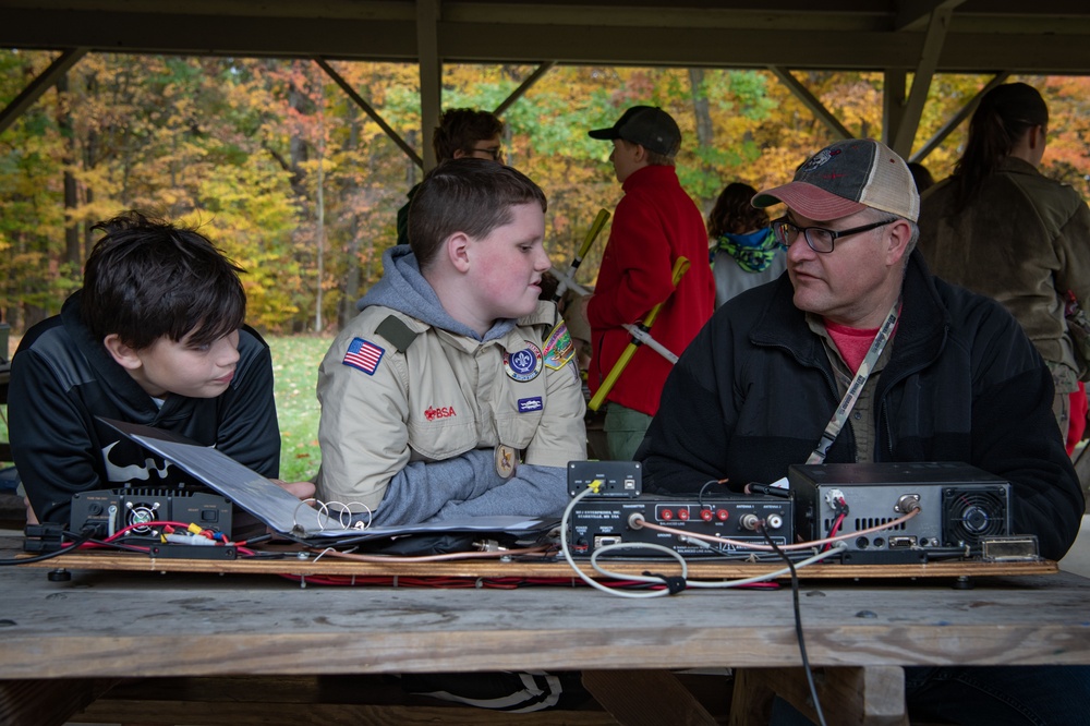 179th Communications Squadron Helps Scouts of America Earn Radio Merit Badge