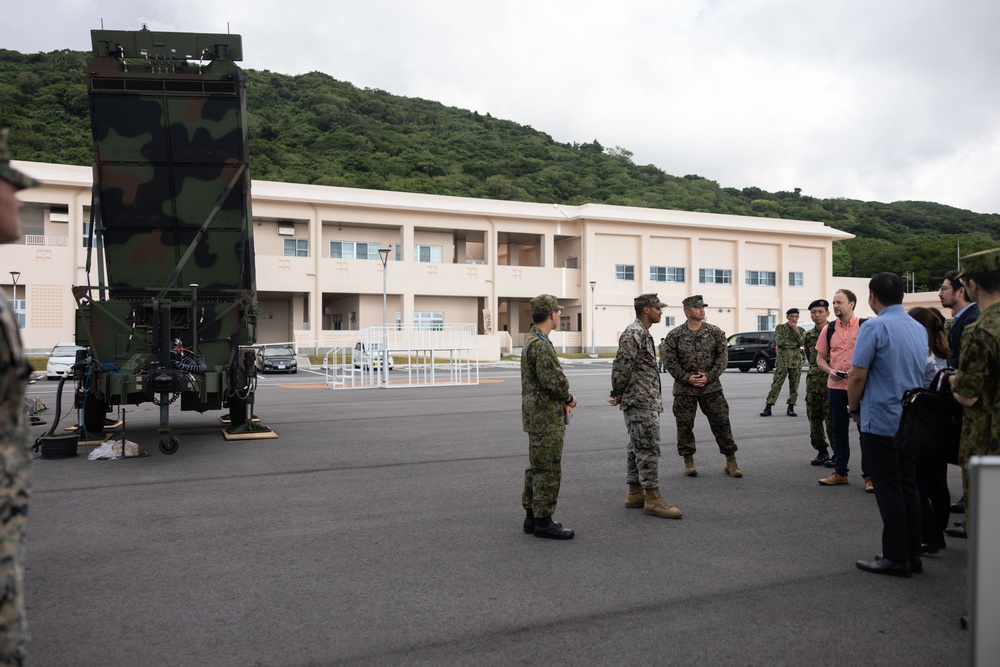 Resolute Dragon 23 | U.S. Marines brief Japanese Ministry of Foreign Affairs on AN/TPS-80 Ground/Air Task Oriented Radar at JGSDF Camp Ishigaki