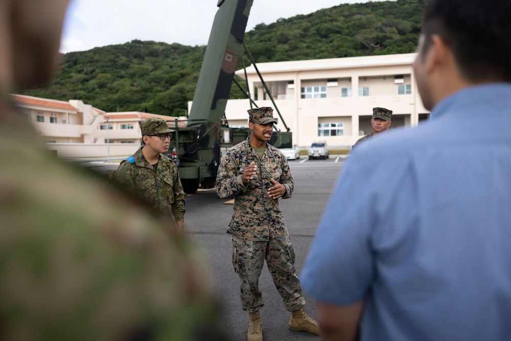 Resolute Dragon 23 | U.S. Marines brief Japanese Ministry of Foreign Affairs on AN/TPS-80 Ground/Air Task Oriented Radar at JGSDF Camp Ishigaki