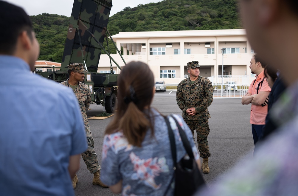 Resolute Dragon 23 | U.S. Marines brief Japanese Ministry of Foreign Affairs on AN/TPS-80 Ground/Air Task Oriented Radar at JGSDF Camp Ishigaki