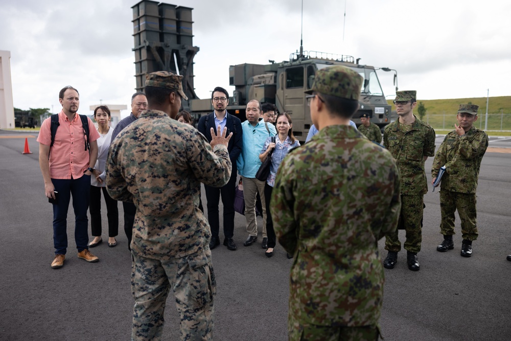 Resolute Dragon 23 | U.S. Marines brief Japanese Ministry of Foreign Affairs on AN/TPS-80 Ground/Air Task Oriented Radar at JGSDF Camp Ishigaki