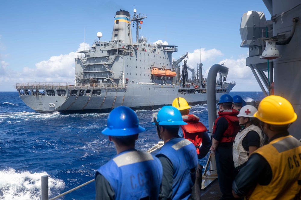 USS Antietam RAS With USNS Yukon (T-AO 202)