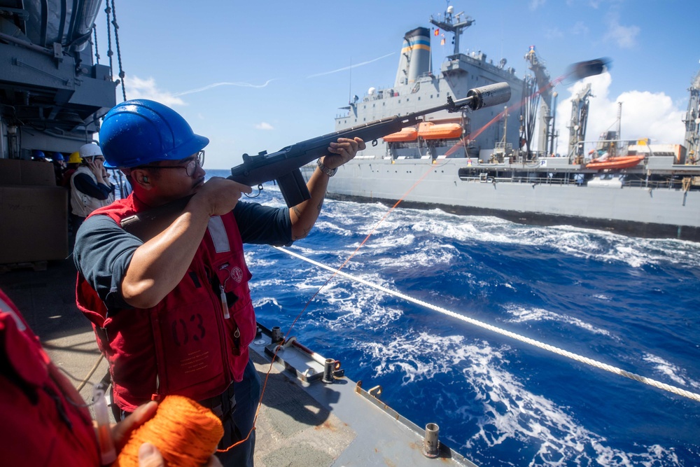 USS Antietam RAS With USNS Yukon (T-AO 202)