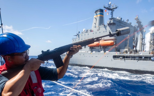 USS Antietam RAS With USNS Yukon (T-AO 202)