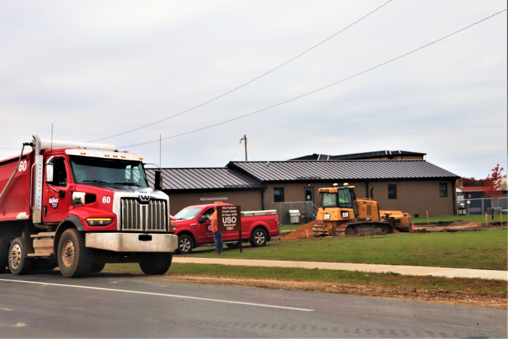 October 2023 barracks construction operations at Fort McCoy