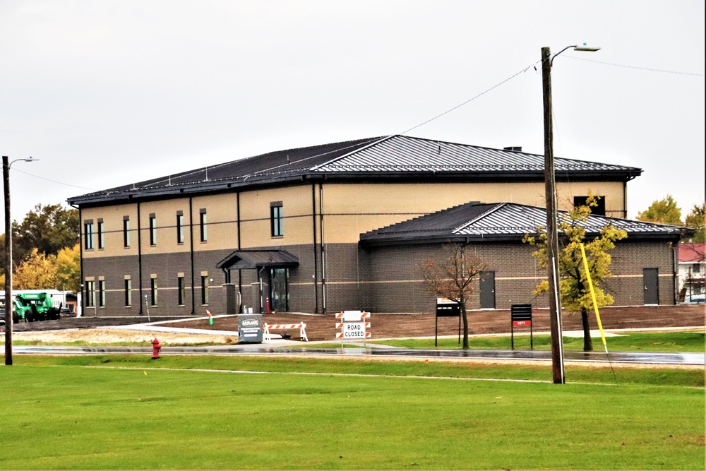 October 2023 construction operations of $11.96 million transient training brigade headquarters at Fort McCoy