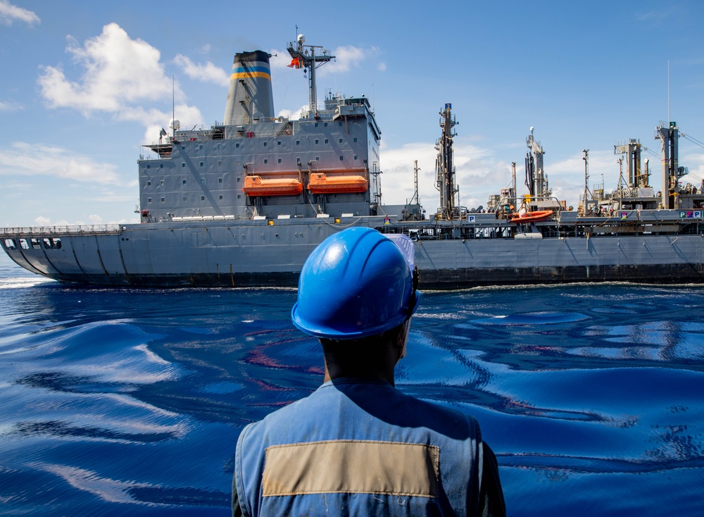 USS Robert Smalls Conducts RAS with USNS Yukon (T-AO 202)