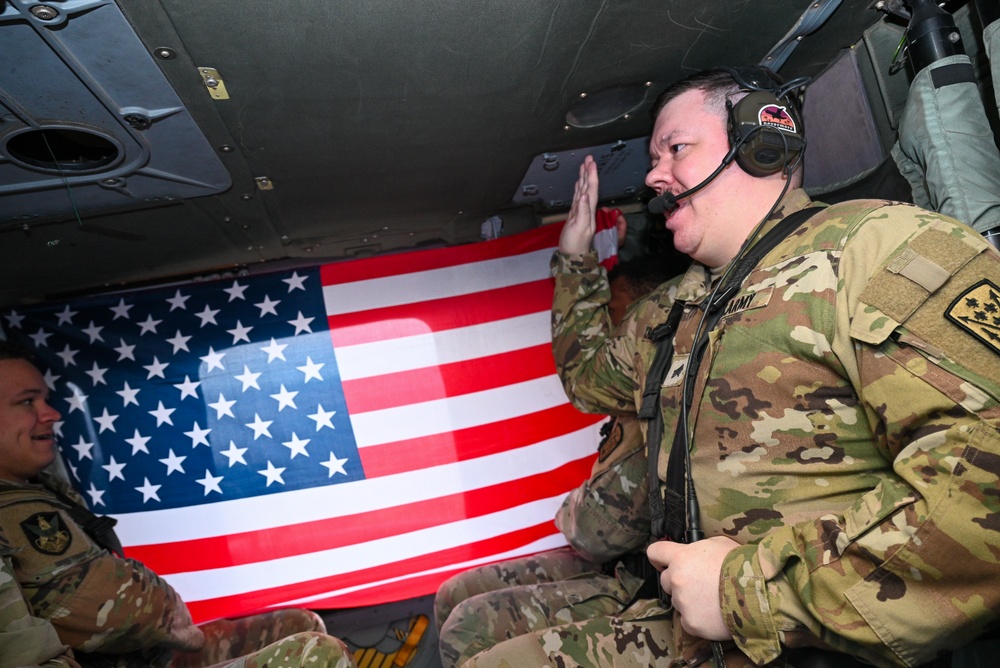 11th Missile Defense Battery’s Sgt. Cosgrove Reenlistment Ceremony