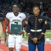 Marines attend a Great American Rivalry Series 2023 Championship game