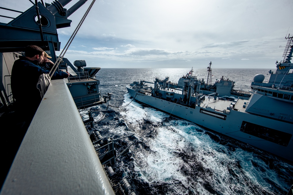 George Washington conducts Replenishment at Sea