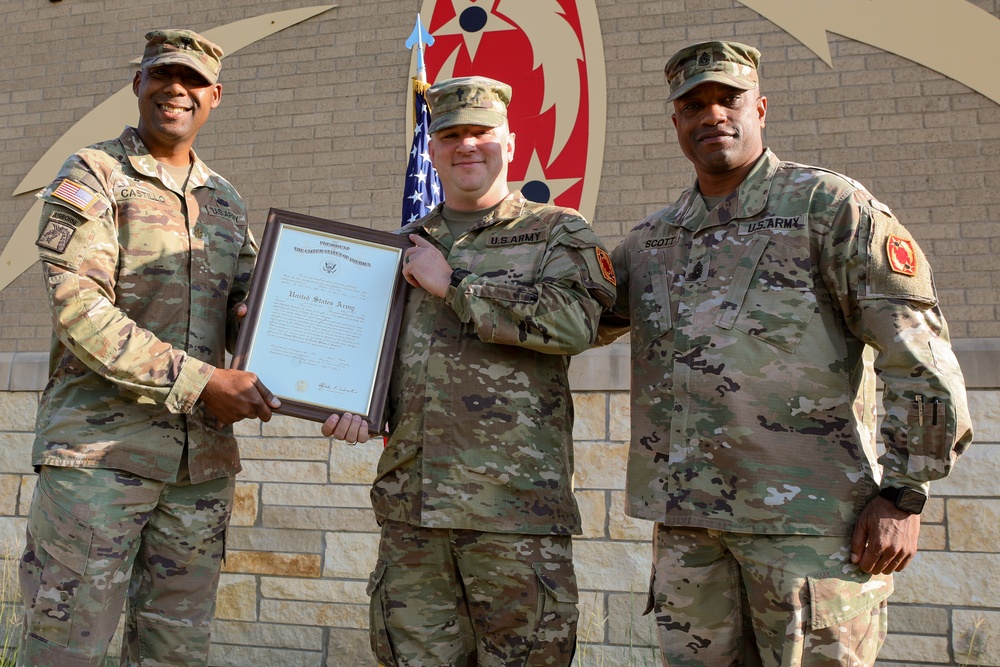 1st Lt. Seth SchutteRe-enlistment/Promotion