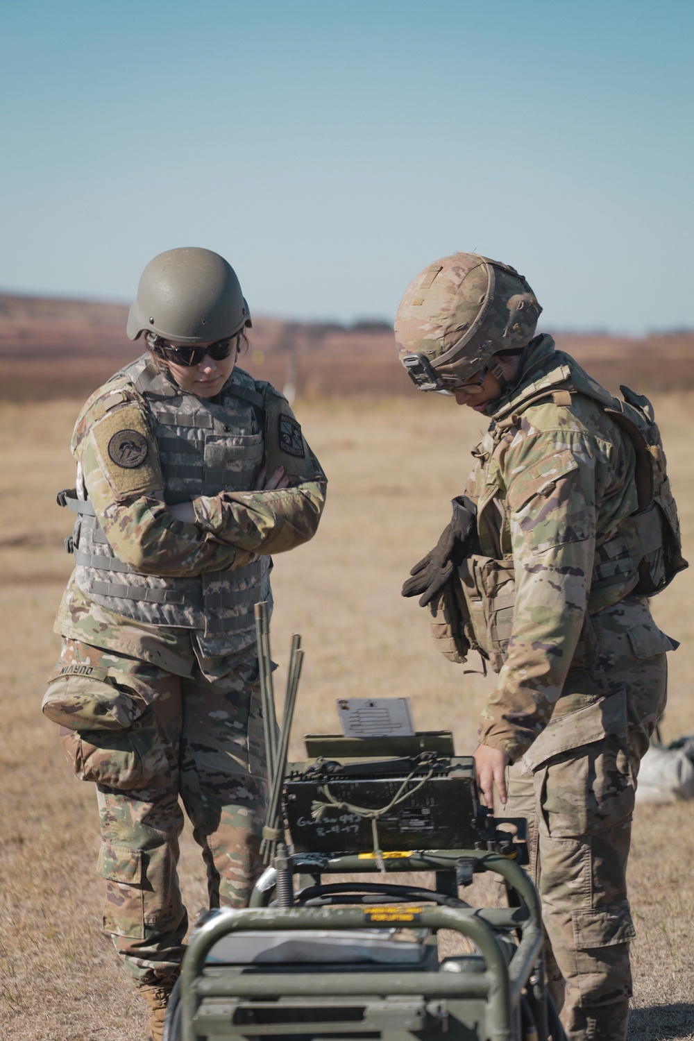 Cameron University ROTC Cadets get a taste of Field Artillery at the M119 range